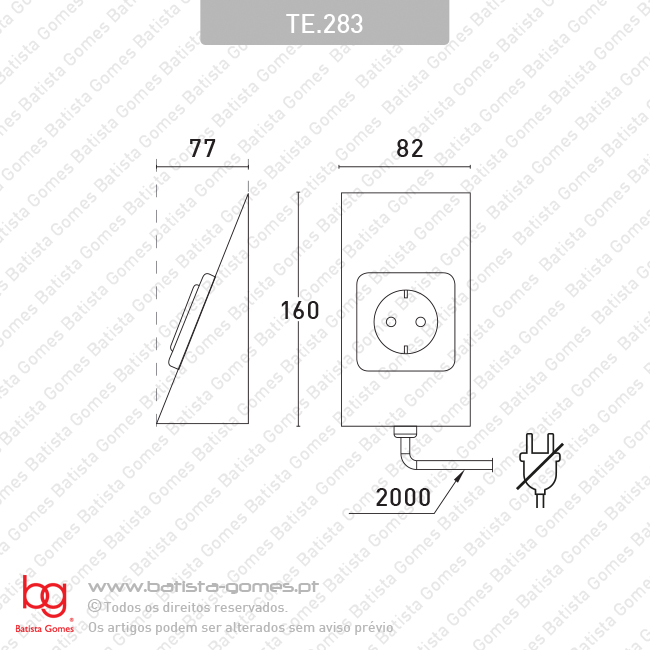 Tomada el�trica de sobrep�r